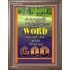 THE WORD WAS GOD   Inspirational Wall Art Wooden Frame   (GWMARVEL252)   "36x31"