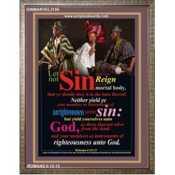 YIELD YOURSELVES UNTO GOD   Bible Scriptures on Love Acrylic Glass Frame   (GWMARVEL3155)   "36x31"