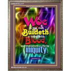 WOE    Bible Verses  Picture Frame Gift   (GWMARVEL3177)   