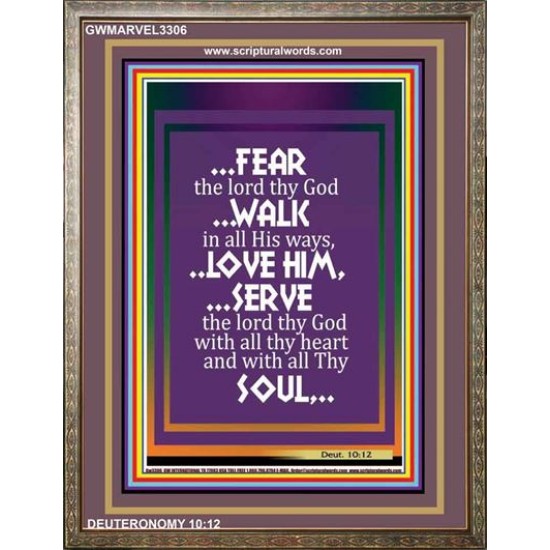 WALK IN ALL HIS WAYS   Scripture Art Prints   (GWMARVEL3306)   