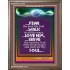 WITH ALL THY HEART   Scriptural Portrait Acrylic Glass Frame   (GWMARVEL3306B)   "36x31"