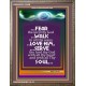 WITH ALL THY HEART   Scriptural Portrait Acrylic Glass Frame   (GWMARVEL3306B)   