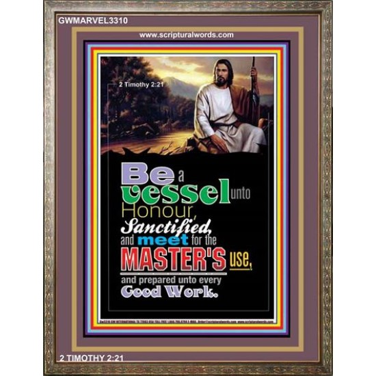 A VESSEL UNTO HONOUR   Bible Verses Poster   (GWMARVEL3310)   