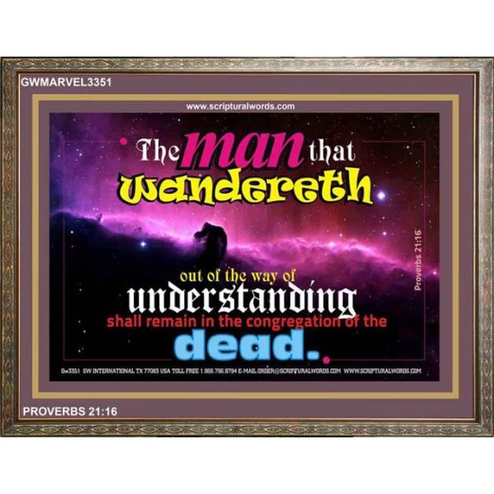 UNDERSTANDING   Inspirational Bible Verse Framed   (GWMARVEL3351)   