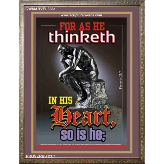 AS HE THINKETH   Inspirational Wall Art Poster   (GWMARVEL3361)   