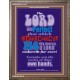 THE WORKS OF THINE OWN HANDS   Frame Bible Verse Online   (GWMARVEL3415)   