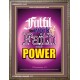 WITH POWER   Frame Bible Verses Online   (GWMARVEL3422)   
