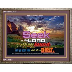 SEEK YE THE LORD   Bible Verse Frame Online   (GWMARVEL3488)   