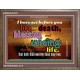 SET BEFORE YOU LIFE AND DEATH   Bible Verse Framed Art   (GWMARVEL3547)   