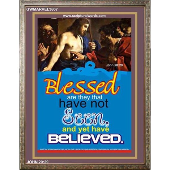 YET HAVE BELIEVED   Scripture Art Prints   (GWMARVEL3607)   