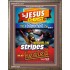 WITH HIS STRIPES   Bible Verses Wall Art Acrylic Glass Frame   (GWMARVEL3634)   "36x31"
