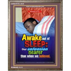 AWAKE OUT OF SLEEP   Framed Picture   (GWMARVEL3639)   