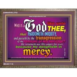 WHO IS LIKE UNTO THEE   Custom Frame Bible Verse   (GWMARVEL3702)   