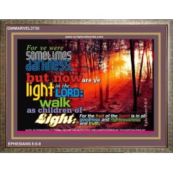 YE ARE LIGHT   Bible Verse Frame for Home   (GWMARVEL3735)   