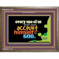 YOU SHALL GIVE ACCOUNT   Frame Scriptural Dcor   (GWMARVEL3798)   "36x31"