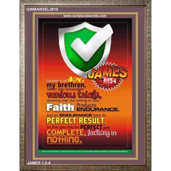 VARIOUS TRIALS   Bible Verse Frame Online   (GWMARVEL3810)   