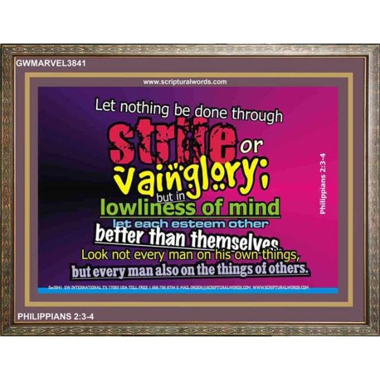 VAIN GLORY   Contemporary Christian Wall Art   (GWMARVEL3841)   