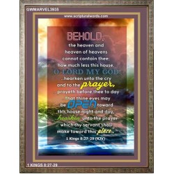 THINE EYES MAY BE OPEN TOWARD THIS HOUSE   Bible Verse Wall Art Frame   (GWMARVEL3935)   