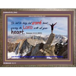 SERVE GOD WITH ALL YOUR HEART   Scripture Art Prints   (GWMARVEL3942)   