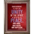 UNITY OF THE SPIRIT   Acrylic Glass Frame Scripture Art   (GWMARVEL3995)   "36x31"