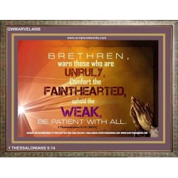 UPHOLD THE WEAK   Inspirational Wall Art Frame   (GWMARVEL4008)   "36x31"