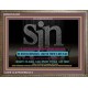 SIN   Framed Bible Verse Online   (GWMARVEL4095)   