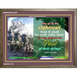 SAY YE TO THE RIGHTEOUS   Printable Bible Verses to Framed   (GWMARVEL4447)   