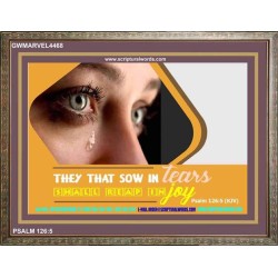 SOW IN TEARS   Bible Verses Frame for Home Online   (GWMARVEL4468)   