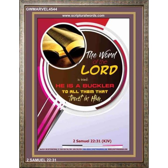 THE WORD OF THE LORD   Framed Hallway Wall Decoration   (GWMARVEL4544)   