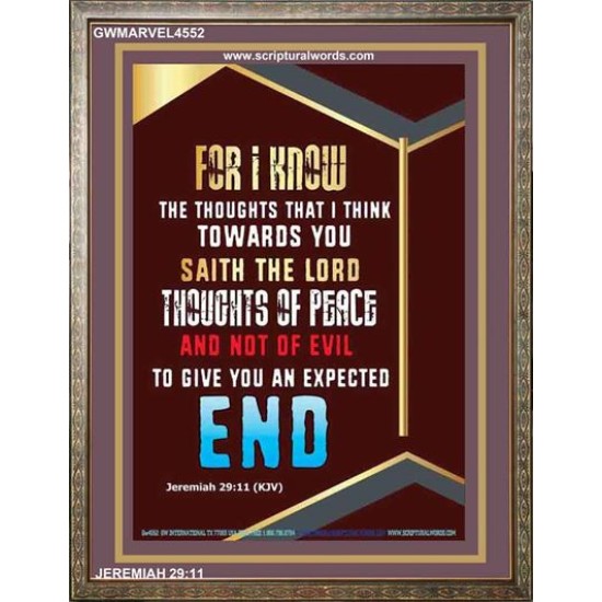THOUGHTS OF PEACE   Inspiration Wall Art Frame   (GWMARVEL4552)   