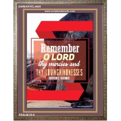 THY MERCIES AND THY LOVINGKINDNESSES   Bible Verse Frame for Home Online   (GWMARVEL4600)   