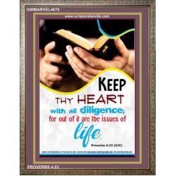 THY HEART   Bible Scriptures on Love frame   (GWMARVEL4670)   