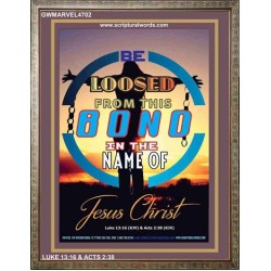 THE NAME OF JESUS CHRIST   Biblical Art Acrylic Glass Frame   (GWMARVEL4702)   