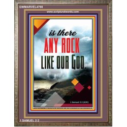 ANY ROCK LIKE OUR GOD   Framed Bible Verse Online   (GWMARVEL4798)   