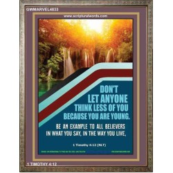 BE AN EXAMPLE TO ALL BELIEVERS   Scripture Wooden Frame Signs   (GWMARVEL4833)   