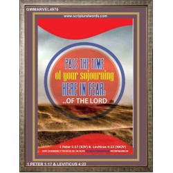 THE TIME OF YOUR SOJOURNING   Printable Bible Verses to Framed   (GWMARVEL4976)   