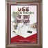 USE YOUR HANDS FOR GOOD HARD WORK   Bible Verse Wall Art Frame   (GWMARVEL5059)   "36x31"