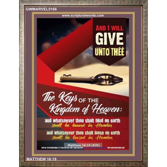 WHATSOEVER THOU SHALT BIND ON EARTH   Printable Bible Verses to Framed   (GWMARVEL5166)   