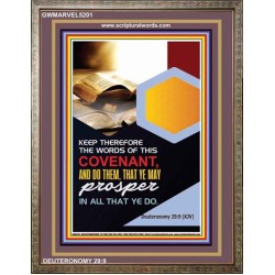 THE WORDS OF THIS COVENANT   Bible Verses Frame   (GWMARVEL5201)   
