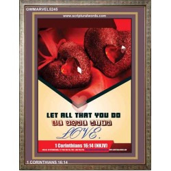 WITH LOVE   Bible Verse Wall Art Frame   (GWMARVEL5245)   