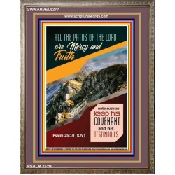 THE PATHS OF THE LORD   Framed Religious Wall Art Acrylic Glass   (GWMARVEL5277)   