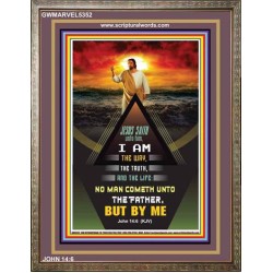 THE WAY THE TRUTH AND THE LIFE   Inspirational Wall Art Wooden Frame   (GWMARVEL5352)   