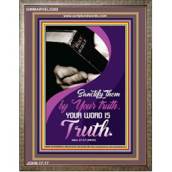 YOUR WORD IS TRUTH   Bible Verses Framed for Home   (GWMARVEL5388)   "36x31"