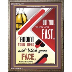 WHEN YOU FAST   Printable Bible Verses to Frame   (GWMARVEL5389)   "36x31"