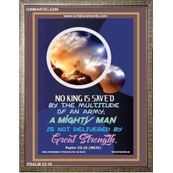 A MIGHTY MAN   Large Frame Scriptural Wall Art   (GWMARVEL5396)   