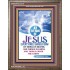 AT THE NAME OF JESUS   Scripture Wood Frame    (GWMARVEL5439)   "36x31"