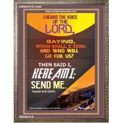 THE VOICE OF THE LORD   Scripture Wooden Frame   (GWMARVEL5440)   