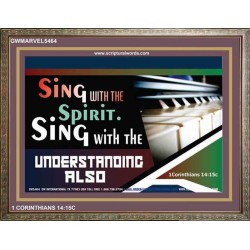 SINGING   Contemporary Christian Wall Art Acrylic Glass frame   (GWMARVEL5464)   