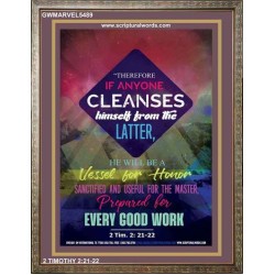 VESSEL FOR HONOR   Framed Bible Verse   (GWMARVEL5489)   "36x31"