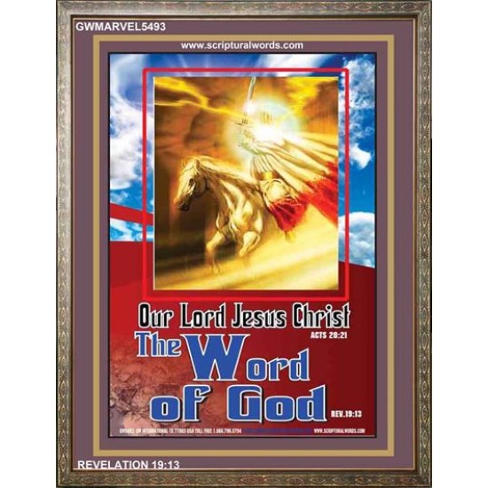 THE WORD OF GOD   Framed Religious Wall Art    (GWMARVEL5493)   